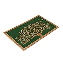 Onlymat Natural Coco Coir Green and Beige Attractive Tree with Birds Printed Anti-Slip Doormat Long-Lasting, Heavy Duty, Large & Thick Entryway Rug, PVC Backing for Indoor, Outdoor, Patio