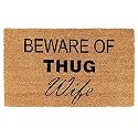 Onlymat Natural Coconut Coir Beware of Thug