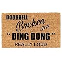 Onlymat Printed Anti-Slip Doormat Black and Brown