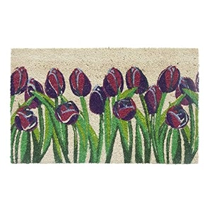 onlymat printed door mat multicolour coir 75 x 45 x 15 cm