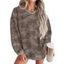 ONLYSTORY Womens Sweatshirts Oversized Cored Corduroy Pullover Tops