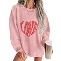 ONLYSTORY Womens Sweatshirts Oversized Cored Corduroy Pullover Tops