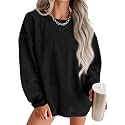 ONLYSTORY Womens Sweatshirts Oversized Cored Corduroy Pullover Tops