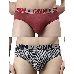 ONN Mens Super Combed Cotton Printed Briefs