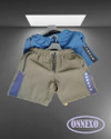 ONNEXO Printed Men Green Blue Regular Shorts