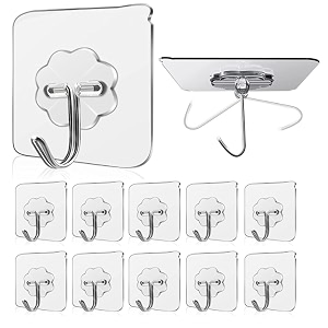 wall hanging flower hooks for wall without drilling self adhesive hooks for wall heavy duty strong nail free kitchen accessories items stainless steel flower hook 30
