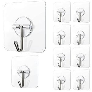 wall hanging hooks for wall without drilling self adhesive hooks for wall heavy duty strong nail free kitchen accessories items stainless steel round hook 30