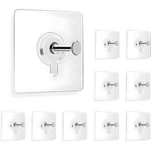 wall hanging hooks for wall without drilling self adhesive hook for walls heavy duty strong nail free kitchen accessories items stainless steel photo frame hooks 20