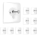 Wall Hanging Hooks for Wall Without Drilling, Self Adhesive Hook for Walls Heavy Duty Strong Nail Free, Kitchen Accessories Items Stainless Steel (Photo Frame Hooks, 5)