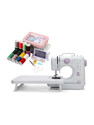 Onshoppy Portable Sewing Machine with 12 Built-in Stitches, Extension Table, Sewing Kit Electric Sewing Machine 12 built-in stitches 500 SPM Purple
