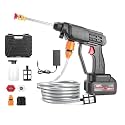 Cordless Powerful Pressure Washer Portable High Power Washer Handheld Electric Water Gun for Car Washing Fence Floor Cleaning (48V CAR Washer Gun)