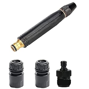 ontrip portable high pressure washing water gun adjustable multifunction pressure washer nozzle spray gun direct spray car wash water gunblack high pressure nozzle