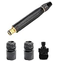 Ontrip Portable High Pressure Washing Water Gun, Adjustable Multifunction Pressure Washer Nozzle Spray Gun Direct Spray Car Wash Water Gun,Black High Pressure Nozzle