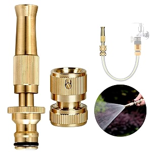 real brass water spray gun nozzle - high pressure water gun nozzle for pouring flowers amp car washing - brass water spray nozzle suitable for 12 inch hose pipe