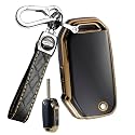 ontto 3-Button Key Fob Cover with Keychain Compatible with Kia Flip Folding Remote TPU Car Key Case for Forte Seltos Soul Sportage Sorento Cerato Telluride Black