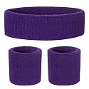 ONUPGO Kids Sweatbands Toddler Headband Wristband Set - Athletic Cotton Baby Sweat Band for Kids Youth Baby (1 Headband + 2 Wristbands)