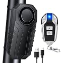 Onvian Upgraded Rechargeable Bike Alarm, Wireless Vibration Motion Sensor Antitheft Bike Alarm, IP65 Waterproof Motorcycle Alarm with Remote, Bike Accessories, for Ebikes Bike Scooter Car