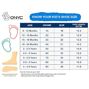 ONYC Toddlerss Comfortable Lightweight Lace-Free Sneakers