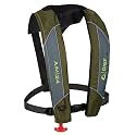 Onyx A/M-24 Automatic/Manual Inflatable Life Jacket, U.S. Coast Guard Approved, Low Profile, Compact Design, Manual Convertible Inflation Option