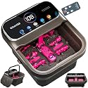 OOAMBB Collapsible Foot Spa Bath with Remote Control,Heat,Bubble,Timer