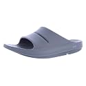 OOFOS - Unisex OOahh Sport - Post Run Recovery Slide Sandal (Jet Black, US Men's Size 8/Women's Size 10)