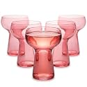 Oojami 40 Pack Plastic Margarita Glasses 11 oz - Pink Disposable Heavy Duty