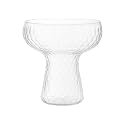 Oojami Plastic Margarita Glasses 11 oz 40 Pack - Heavy Duty Clear Hammered