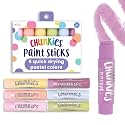 Ooly Chunkies Easy Grip Tempera Paint Sticks for Kids, Set of 6 - Pastel