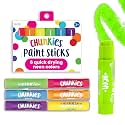 Ooly Chunkies Easy Grip Tempera Paint Sticks for Kids, Set of 6 - Neon