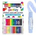 Ooly Chunkies Tempera Paint Sticks, Set of 24 - Classic, Pastel & Metallic