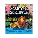 Ooly Scratch &amp; Scribble Art Kit, 8 Cards, Sticker Sheet – Colorful Safari