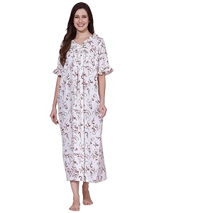 OOMPH Cotton Blend Nighty for Womens