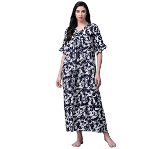 OOMPH Cotton Blend Nighty for Womens
