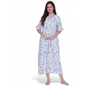 OOMPH Cotton Blend Nighty for Womens