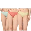 OOMPH! Cotton Hipster Panty for Women, Set of 3