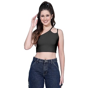 oomph crop tops for women green - mt581