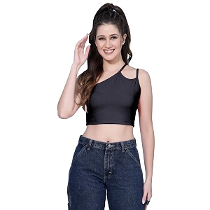 oomph crop tops for women green - mt581