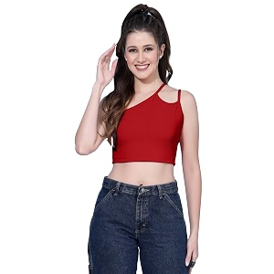 oomph crop tops for women green - mt581