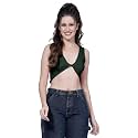 OOMPH! Crop Tops for Women, Yellow - mt577