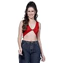 OOMPH! Crop Tops for Women, Yellow - mt577