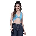 OOMPH! Crop Tops for Women, Yellow - mt577