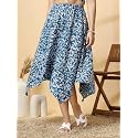 OOMPH Long Skirts for Women with Handkerchief