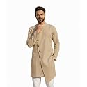 OOMPH Men39s Ethnic Traditional Asymmetric Kurta Polycotton
