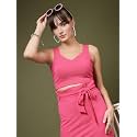 OOMPH Stretchable Sleeveless Crop Top