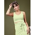 OOMPH Stretchable Sleeveless Crop Top
