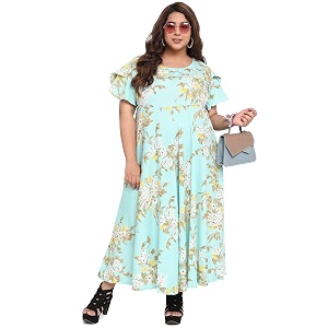 OOMPH Womens Western Fusion wear Crepe