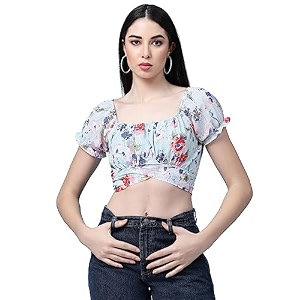 OOMPH Womens Floral Relaxed Fit Top