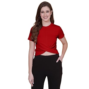 oomph women39s relaxed fit polyester crop tops mt593