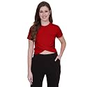 OOMPH! Women's Relaxed Fit Polyester Crop Tops mt593