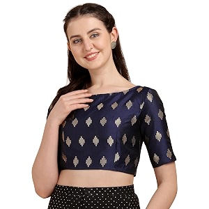 oomph women 100 art silk half sleeve blouse